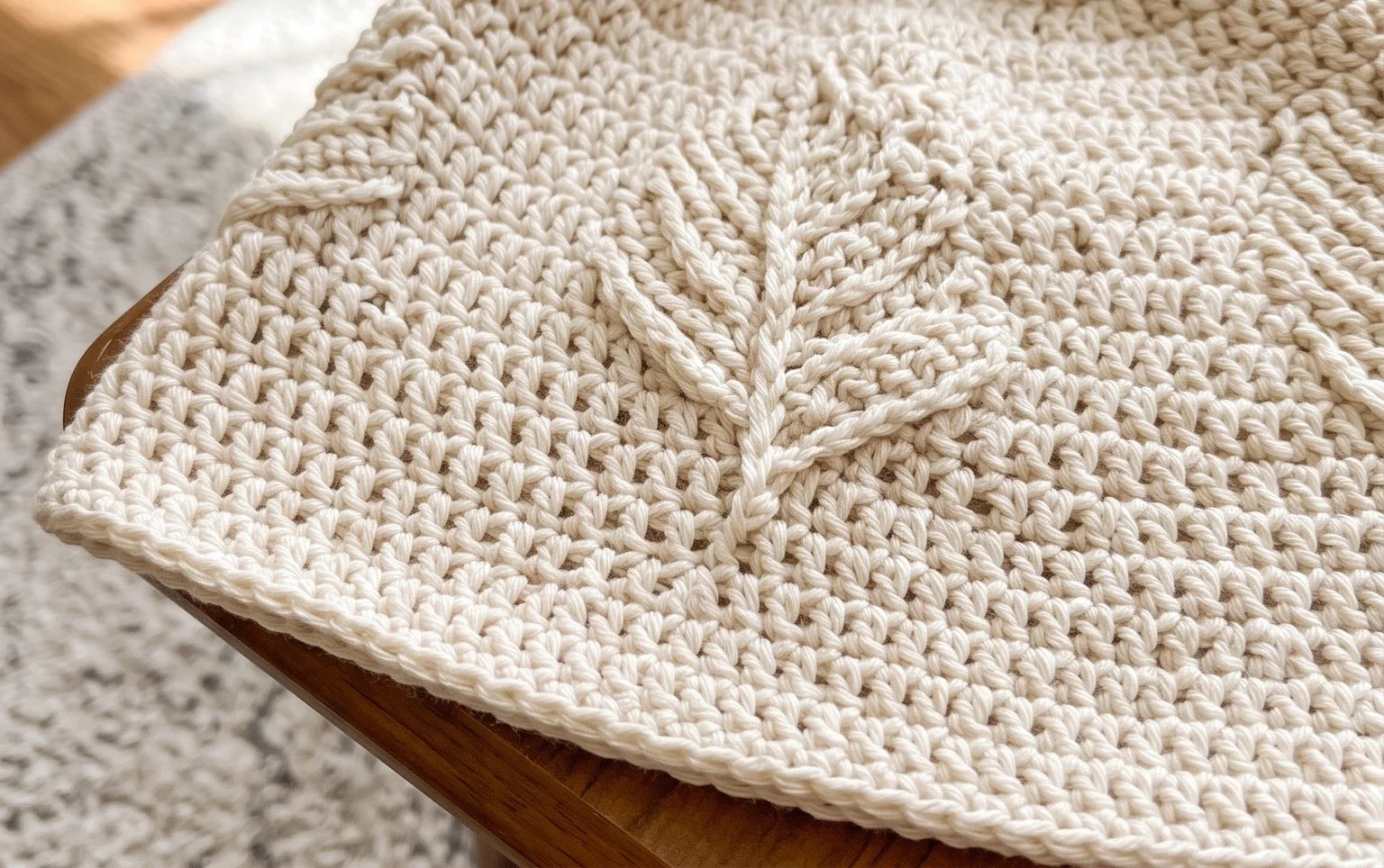 Leafly autumn hat - free crochet pattern